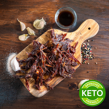 Gourmet Flank Roasted Garlic Beef Jerky by Matt-Hat Jerky