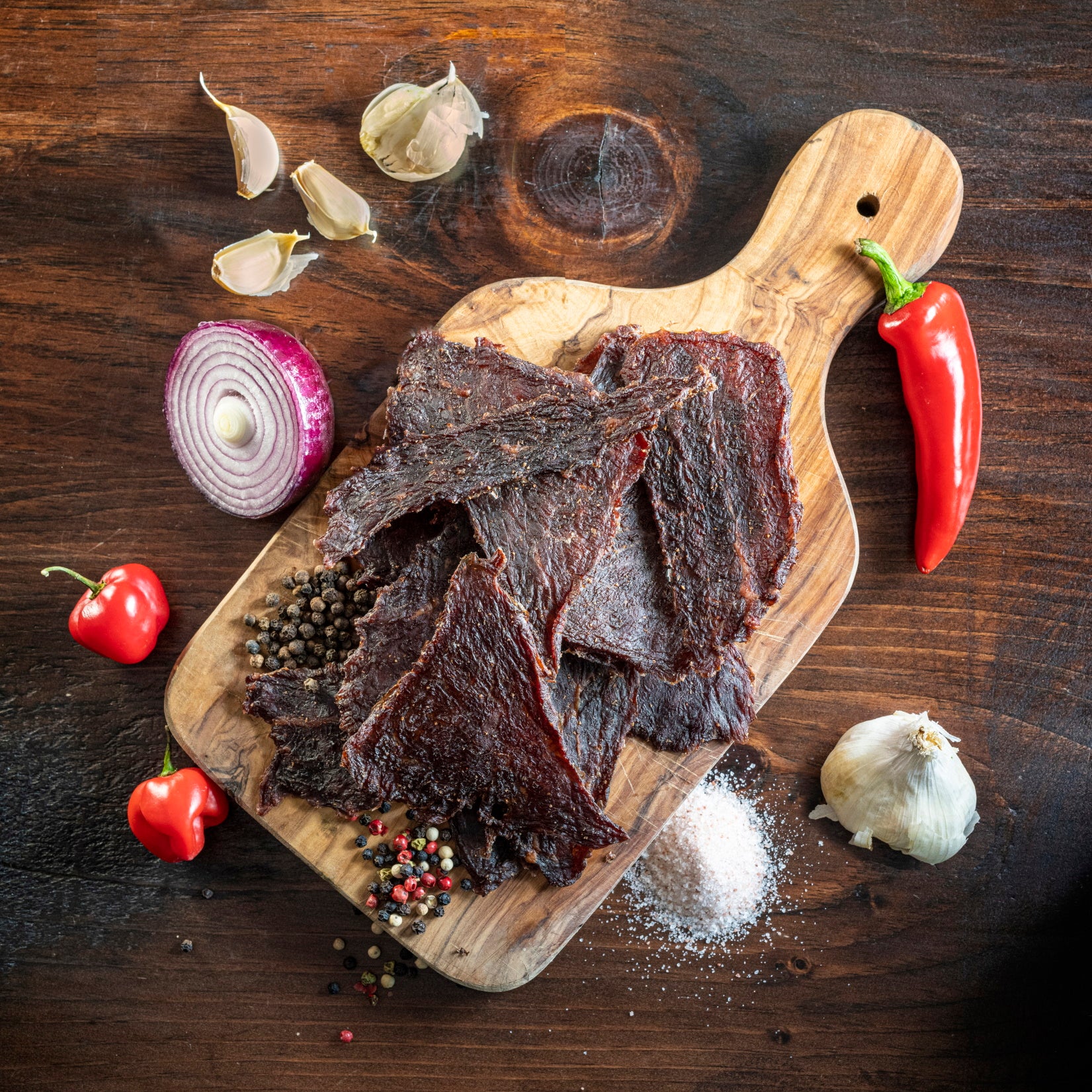 Roasted Garlic Beef Jerky