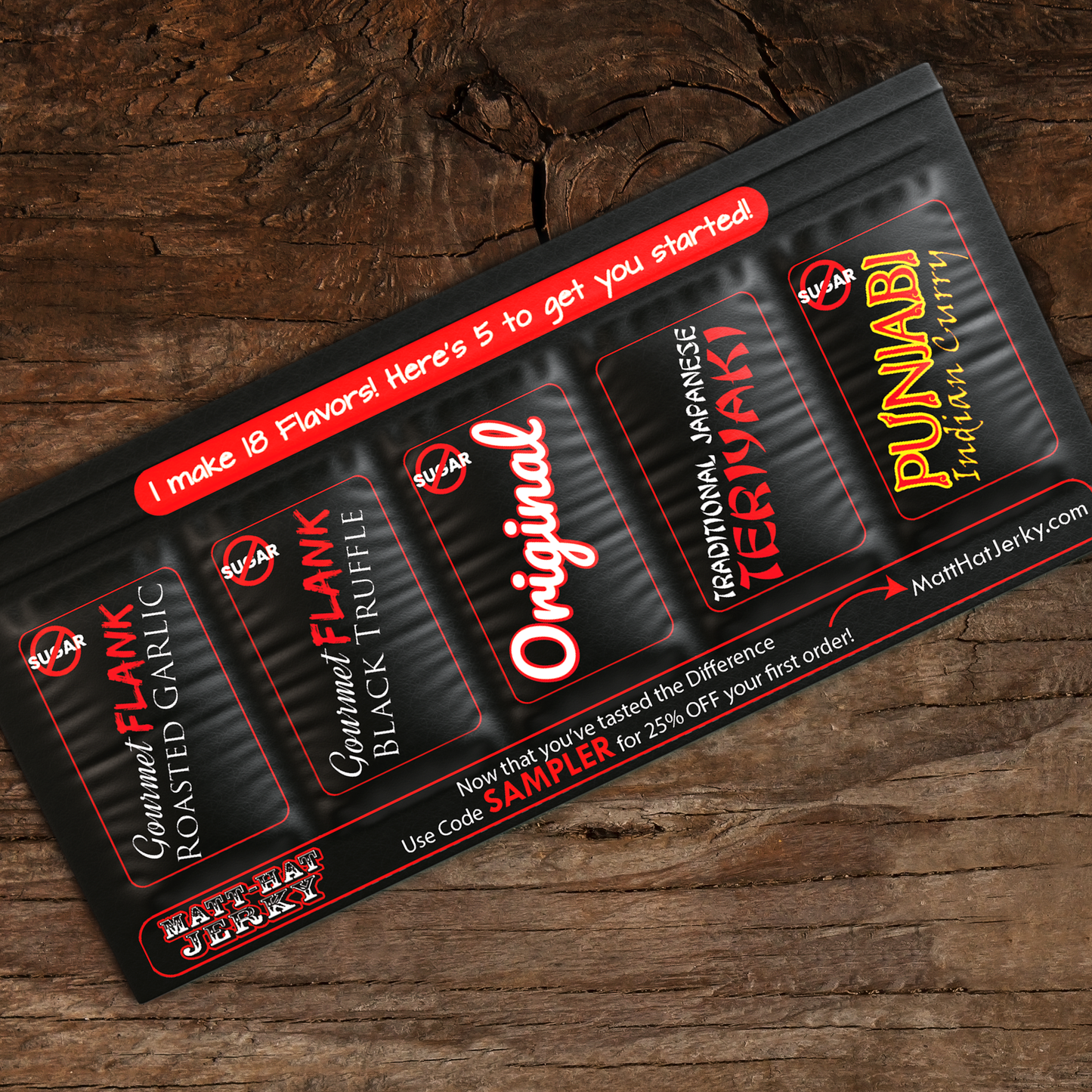 FREE SAMPLE PACK - 5 Flavors
