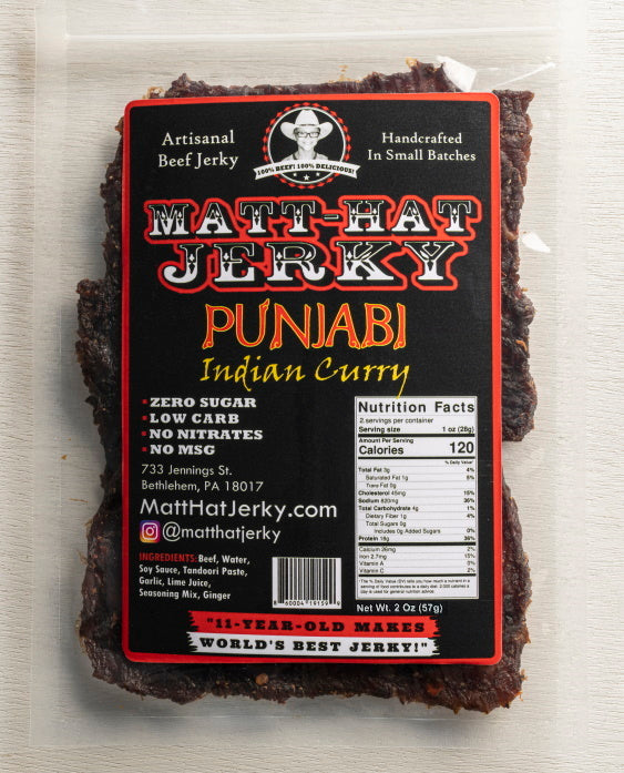 Punjabi Indian Curry Beef Jerky