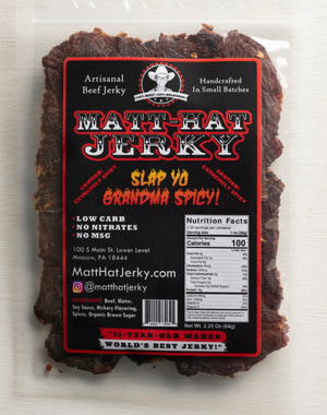 Slap Yo' Grandma Spicy Beef Jerky INSANELY HOT!!