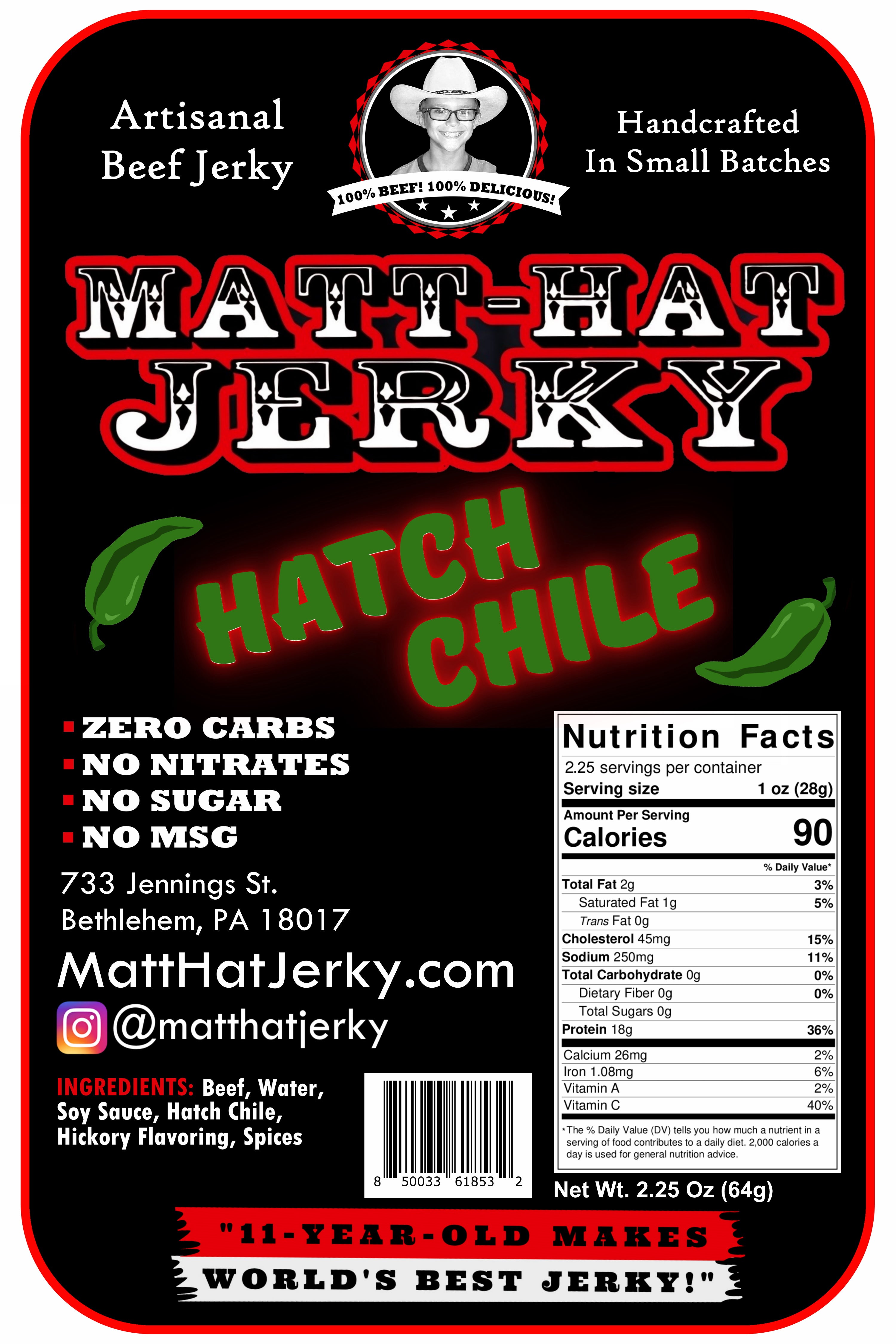 Hatch Chile Beef Jerky